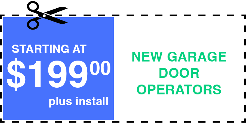 199 new garage door operators
